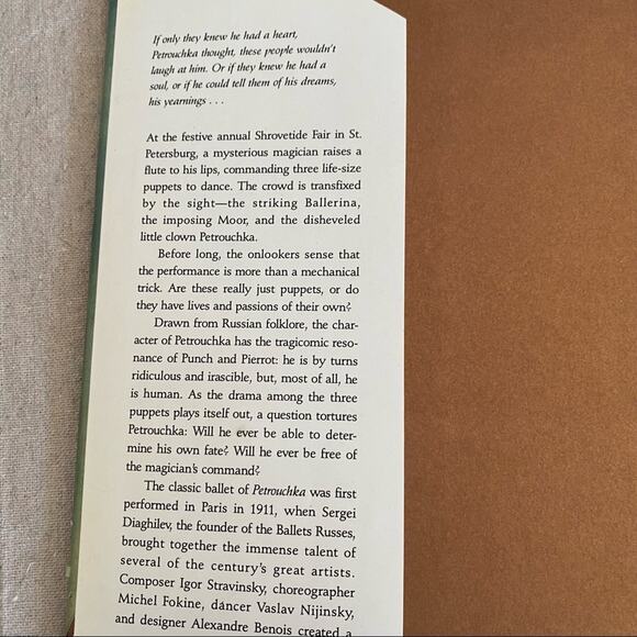 Petrouchka The Story of the Ballet '92 illustrated coffee table book dust cover - Picture 15 of 15